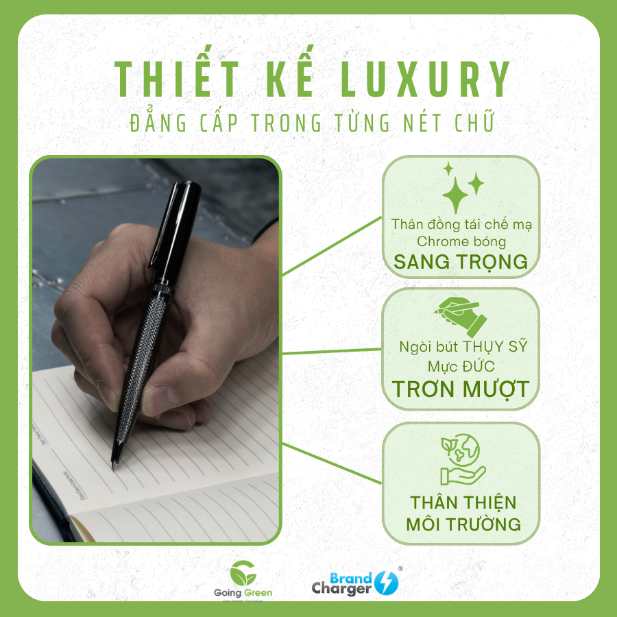 Bút ký kim loại sang trọng BrandCharger Furtif Éclat