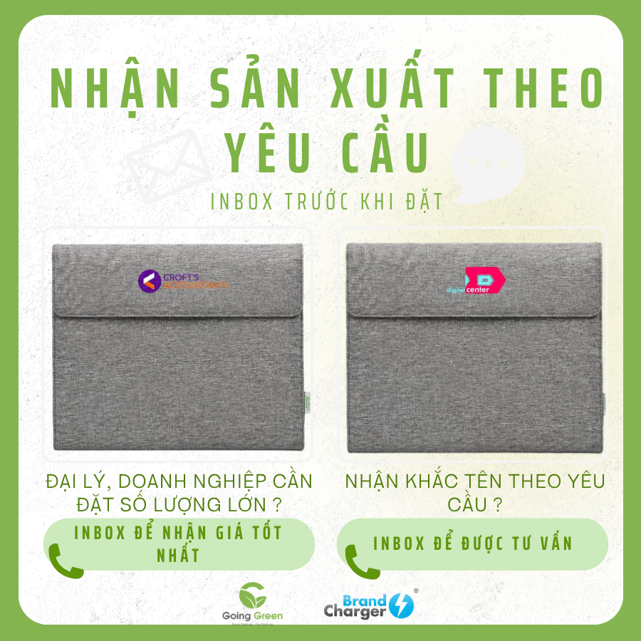 Cặp đựng laptop kèm phụ kiện BrandCharger Noty Folio