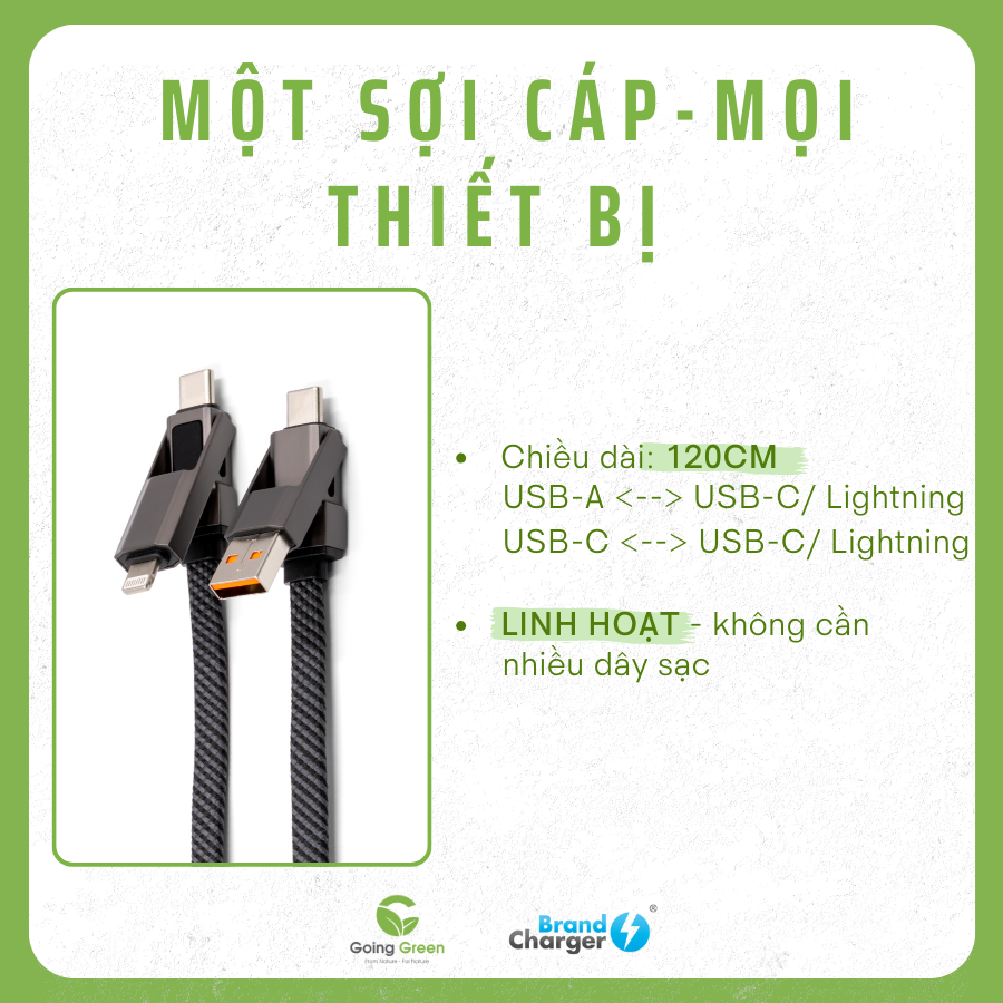 Cáp sạc BrandCharger Thor Eco