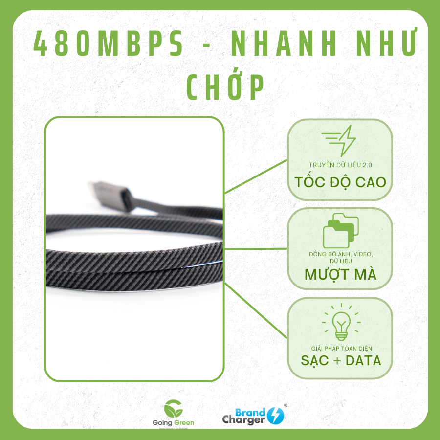 Cáp sạc BrandCharger Thor Eco