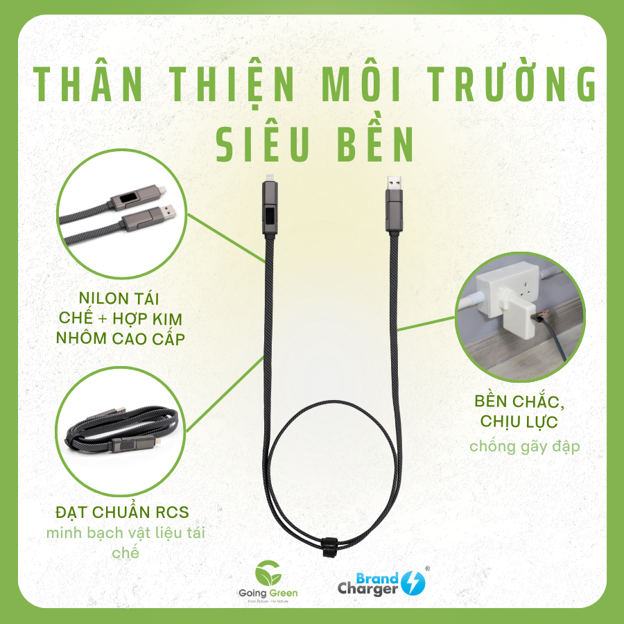 Cáp sạc BrandCharger Thor Eco