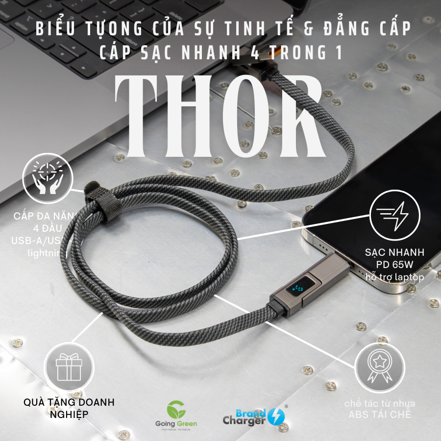 Cáp sạc BrandCharger Thor Eco