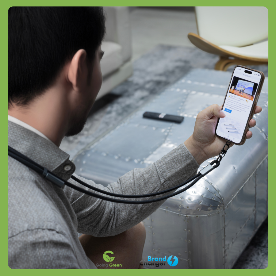 Dây đeo điện thoại tích hợp cổng sạc BrandCharger Lany Charge Lite