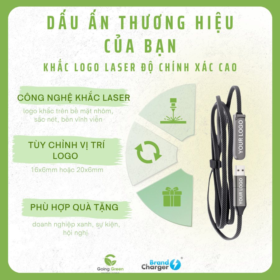 Dây sạc kiêm giá đỡ điện thoại cao cấp BrandCharger Thor Dock
