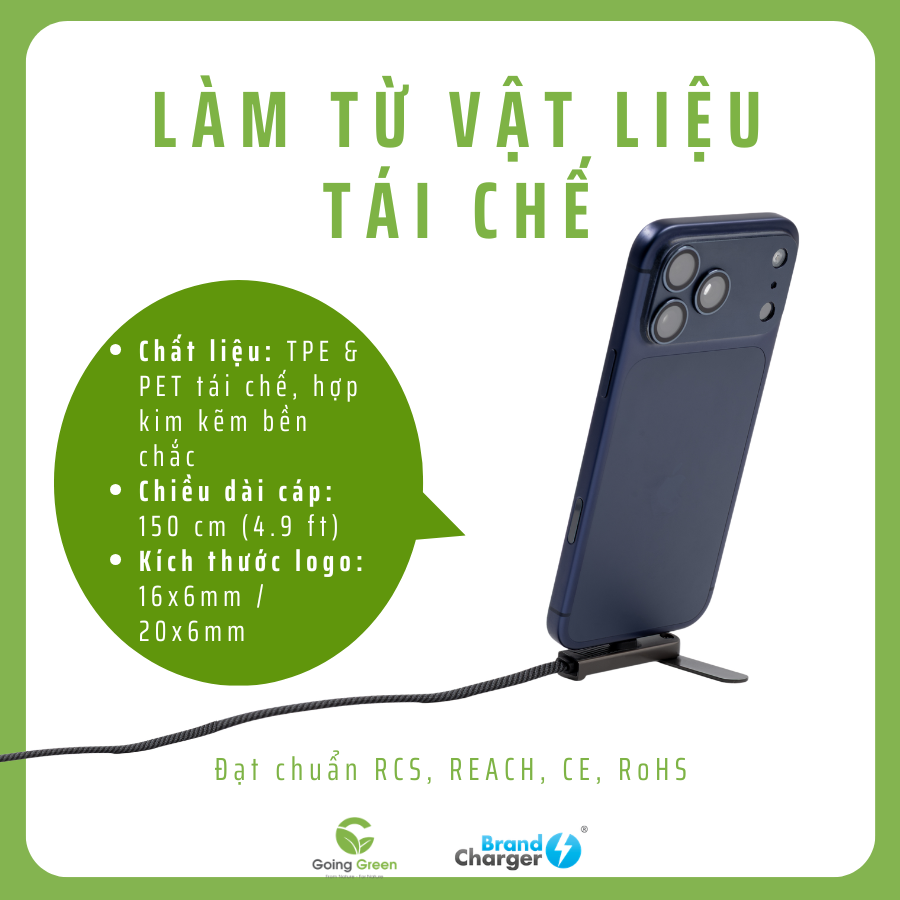 Dây sạc kiêm giá đỡ điện thoại cao cấp BrandCharger Thor Dock