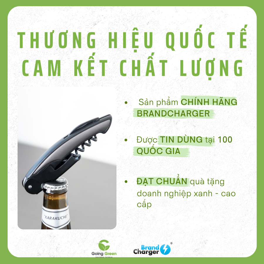 Dụng cụ mở rượu, bia đa năng 4 trong 1 Brandcharger Sommelier