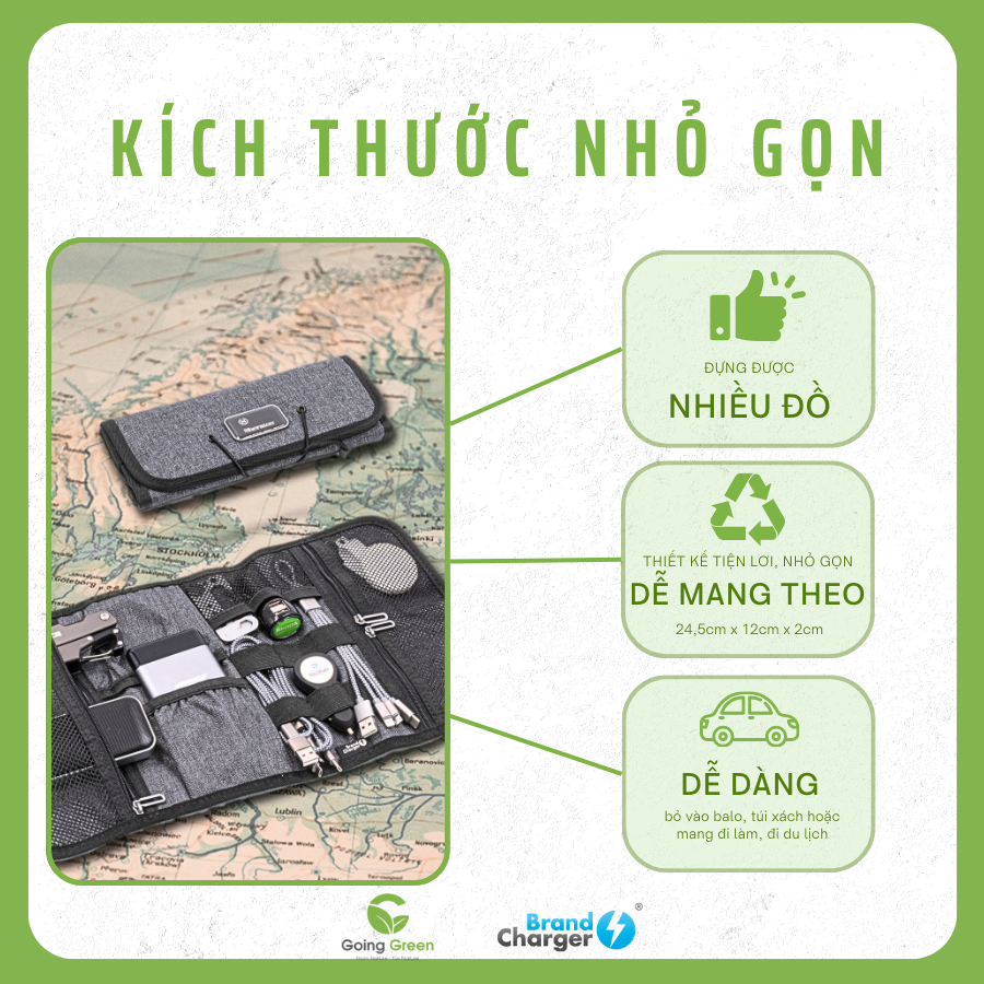 Túi xếp tiện lợi Brandcharger Folio