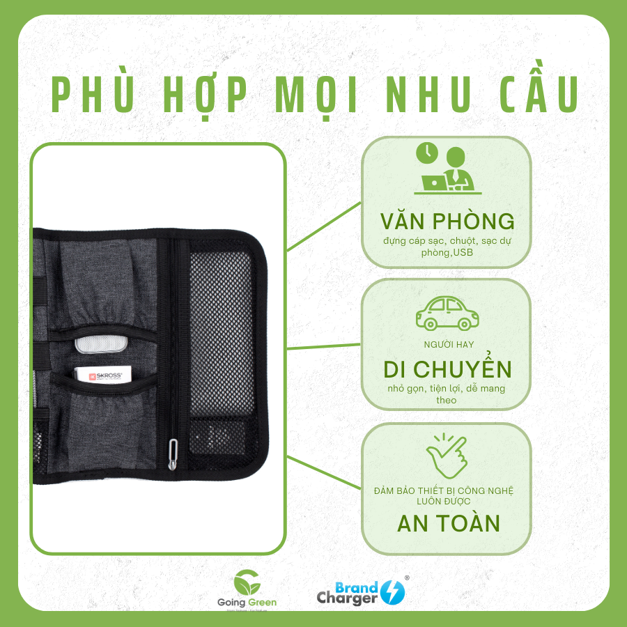 Túi xếp tiện lợi Brandcharger Folio