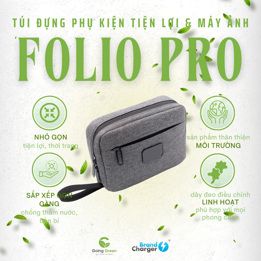 Túi tiện lợi có vách ngăn Brandcharger Folio Pro