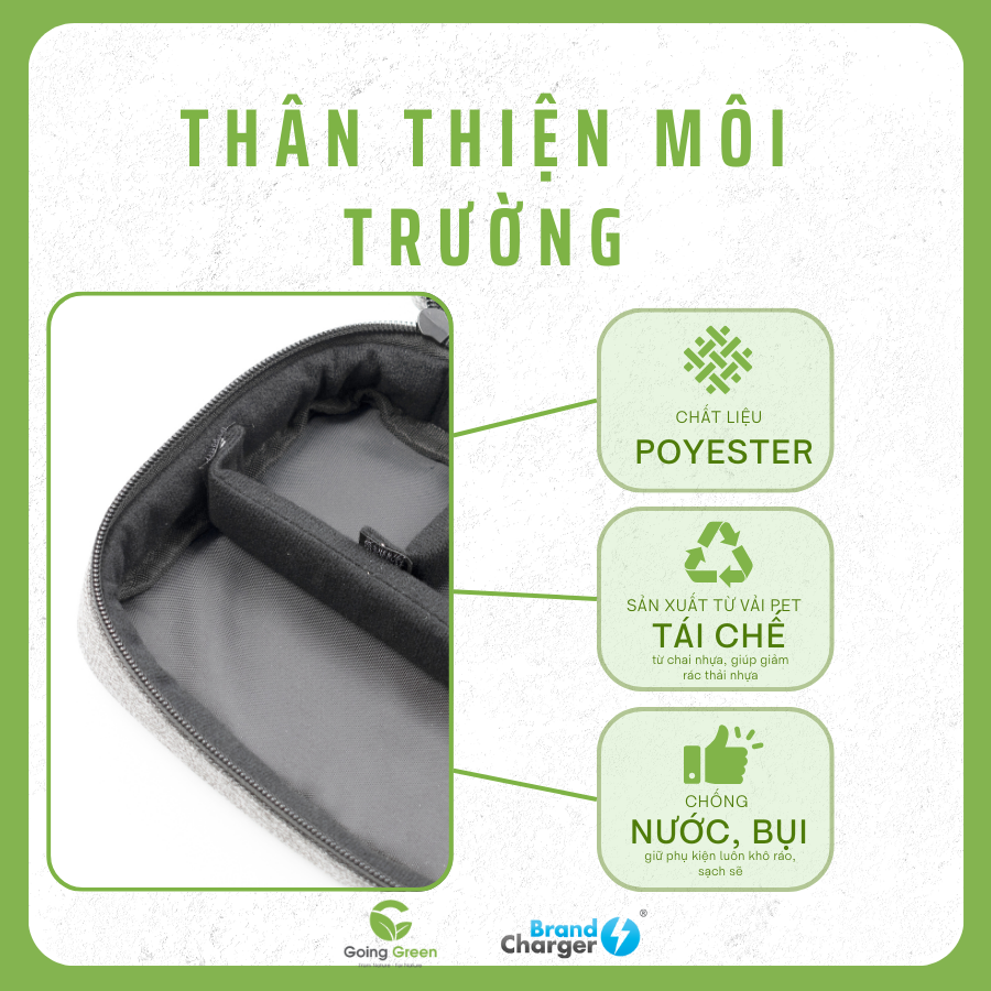 Túi tiện lợi có vách ngăn Brandcharger Folio Pro