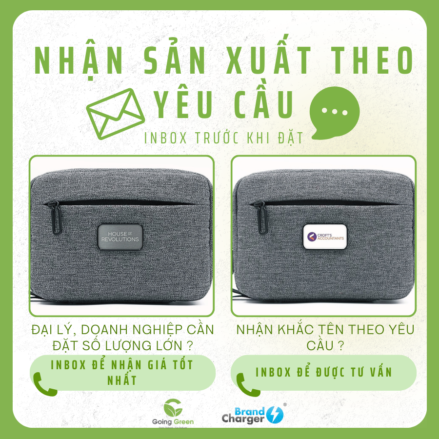 Túi tiện lợi có vách ngăn Brandcharger Folio Pro
