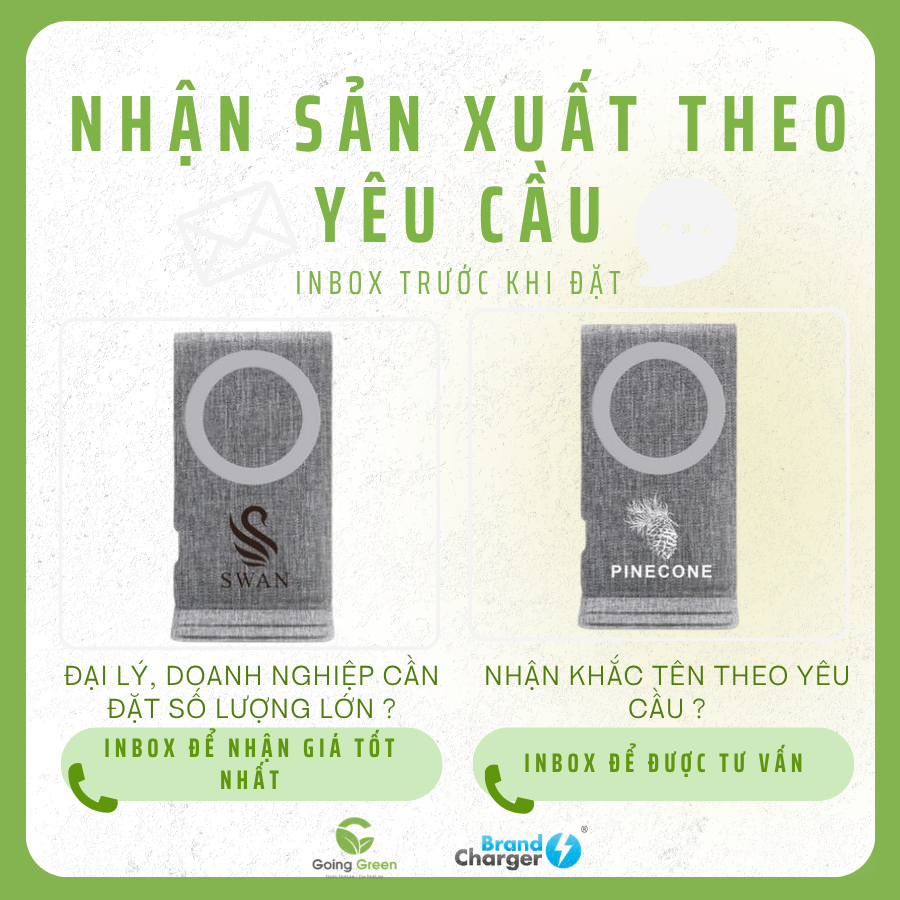 Giá đỡ điện thoại Brancharger có chức năng sạc cảm ứng Ascend Charge Eco