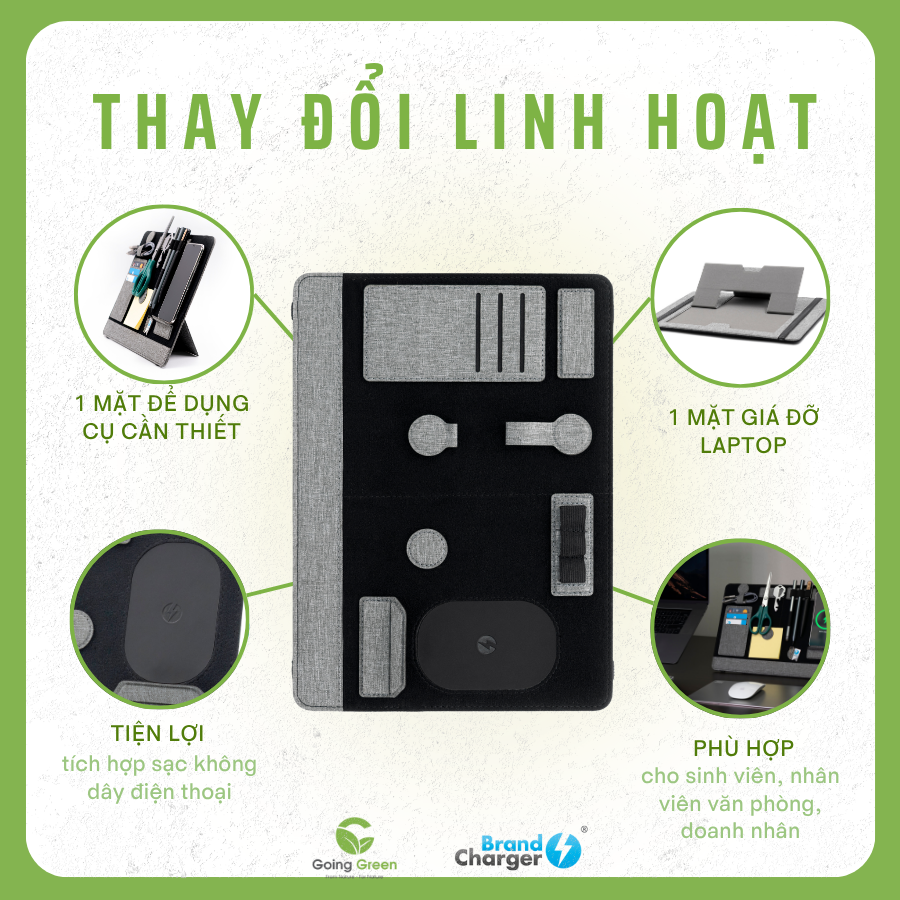 Giá đỡ laptop và phụ kiện BrandCharger Clipboard Pro Eco