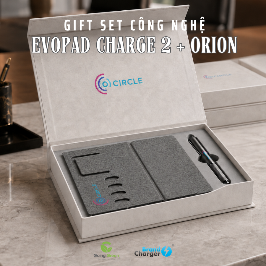 Gift Set Evopad Charge 2 & Bút Ký Orion