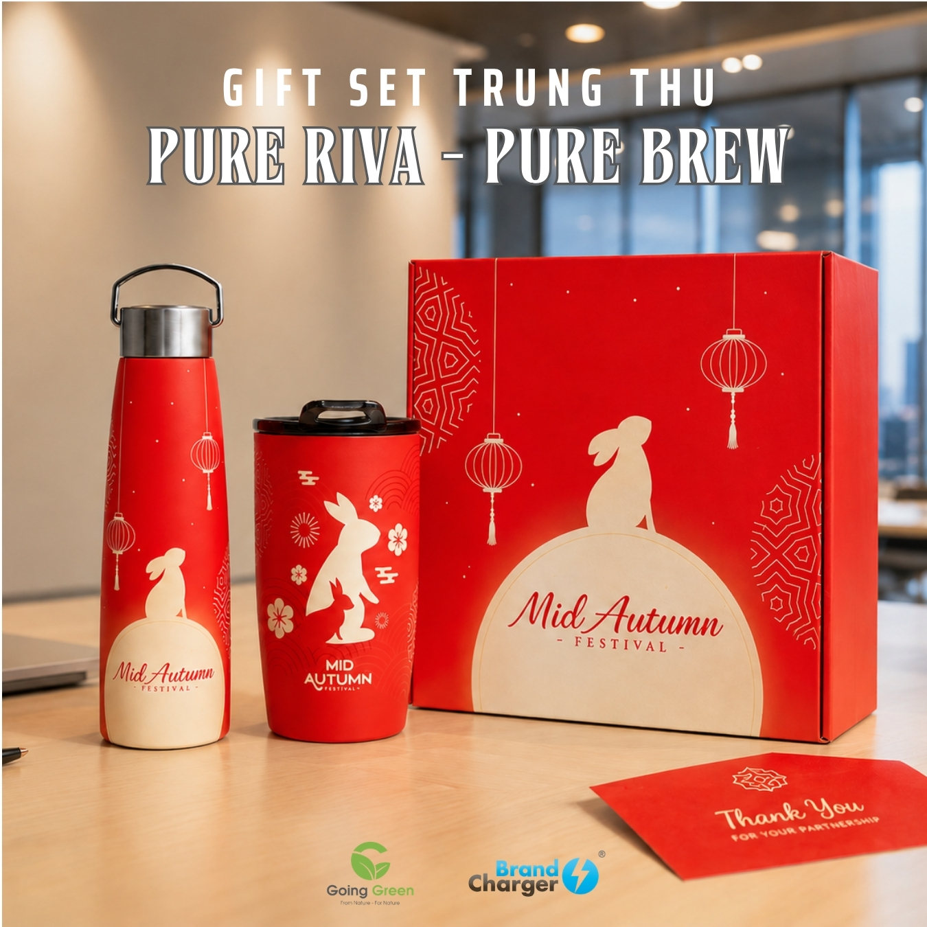Gift Set Trung Thu Pure Riva & Pure Brew BrandCharger