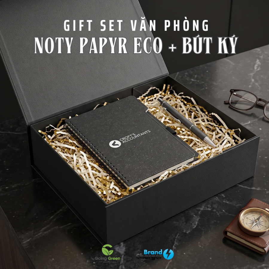 Gift Set Văn Phòng Noty Papyr Eco + Bút Ký Biro