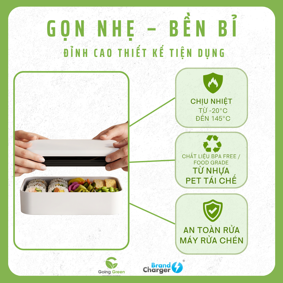 Hộp đựng cơm cao cấp BrandCharger Posh Bento