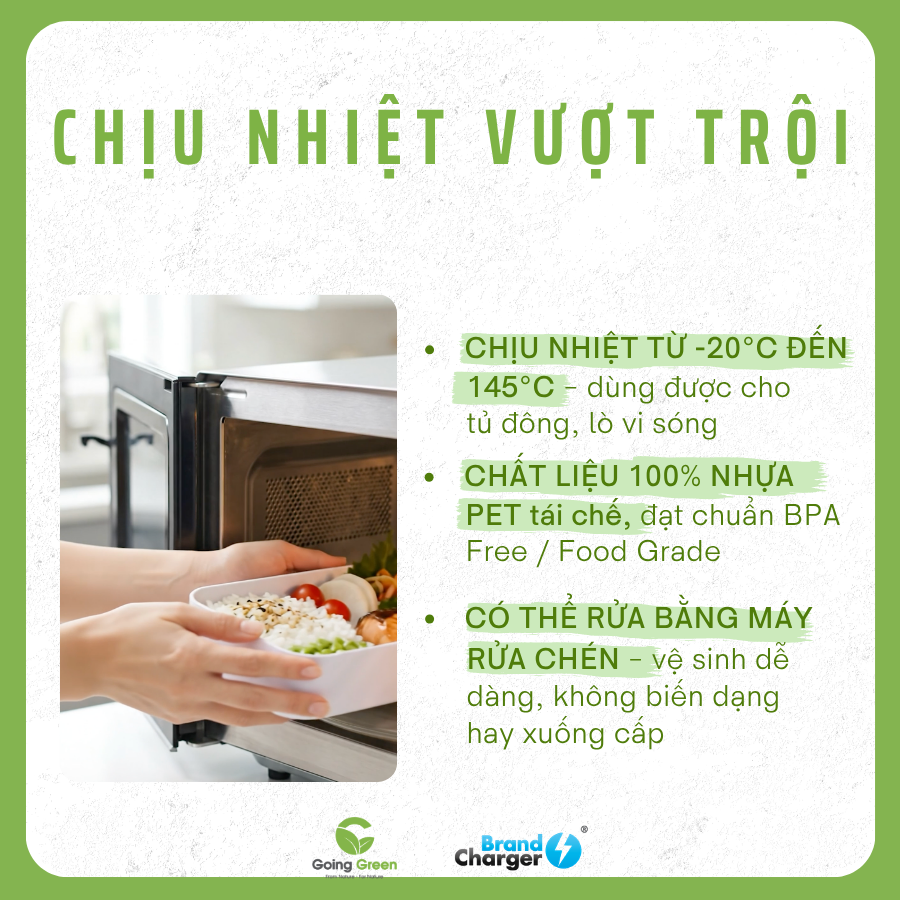 Hộp đựng cơm cao cấp BrandCharger Posh Bento