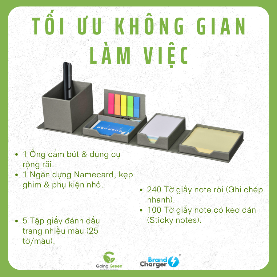 Hộp đựng đồ dùng văn phòng BrandCharger Evocube