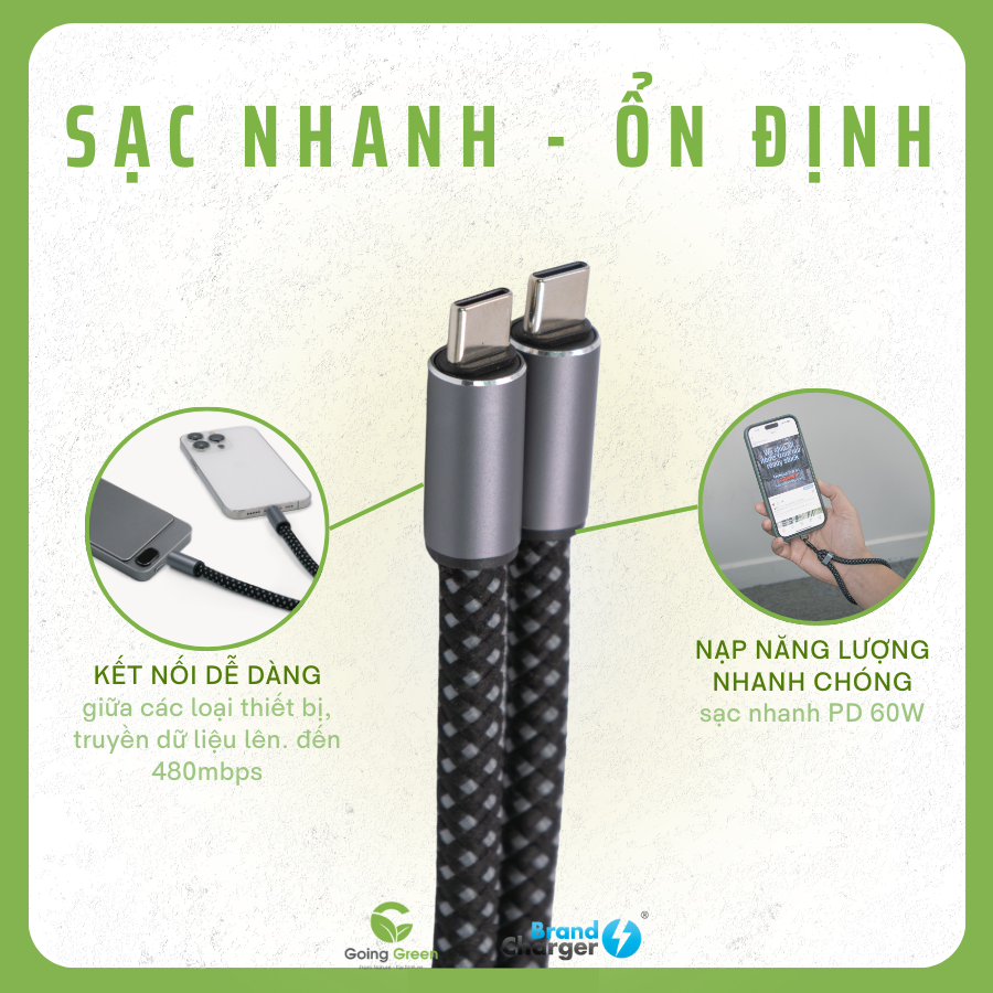 Dây đeo điện thoại kèm cap sạc Lany Wristband Charge