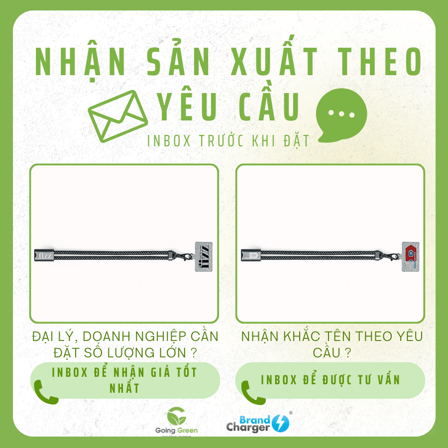 Dây đeo điện thoại kèm cap sạc Lany Wristband Charge