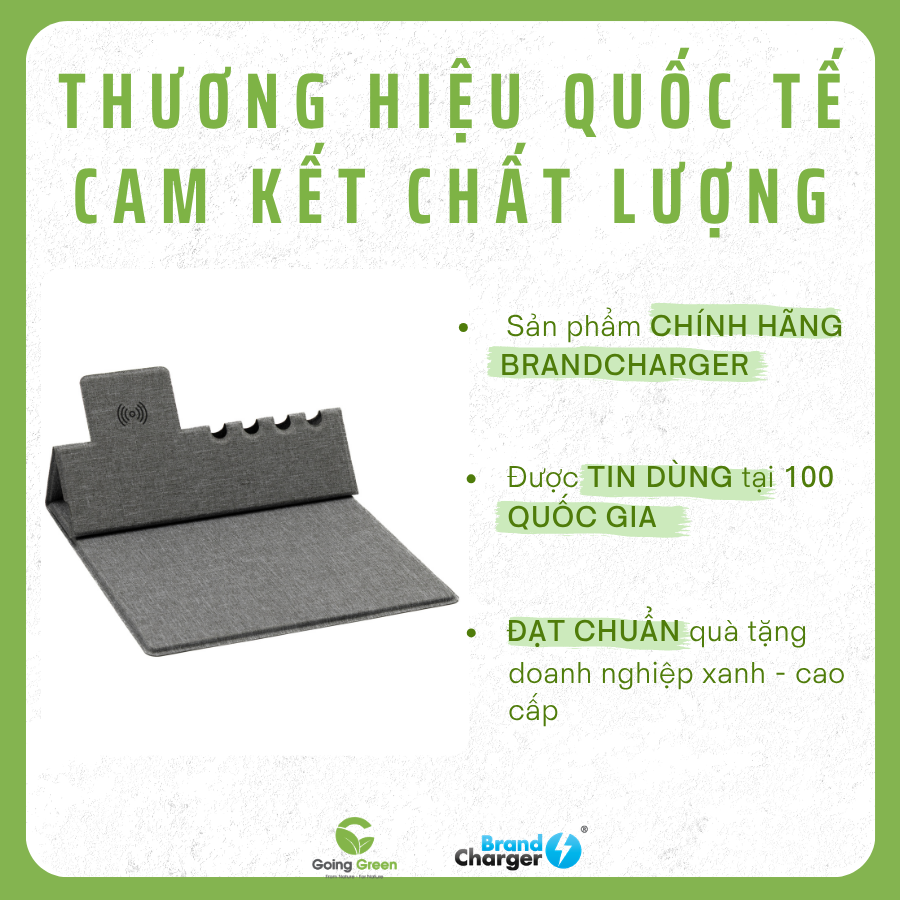 Lót chuột tích hợp sạc không dây BrandCharger Evopad Charge 2