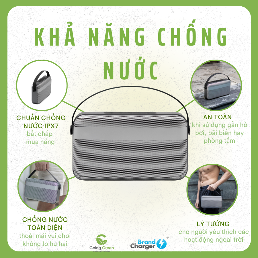 Loa bluetooth xách tay Brandcharger Nano Beast