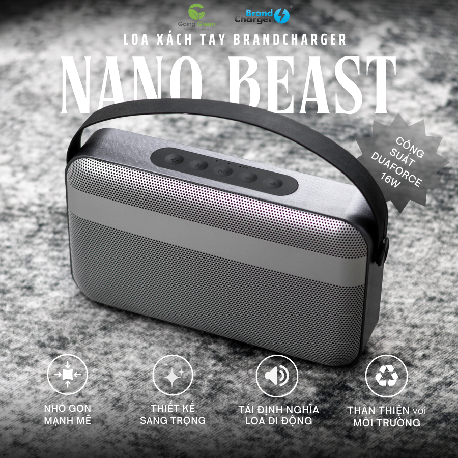 Loa bluetooth xách tay Brandcharger Nano Beast