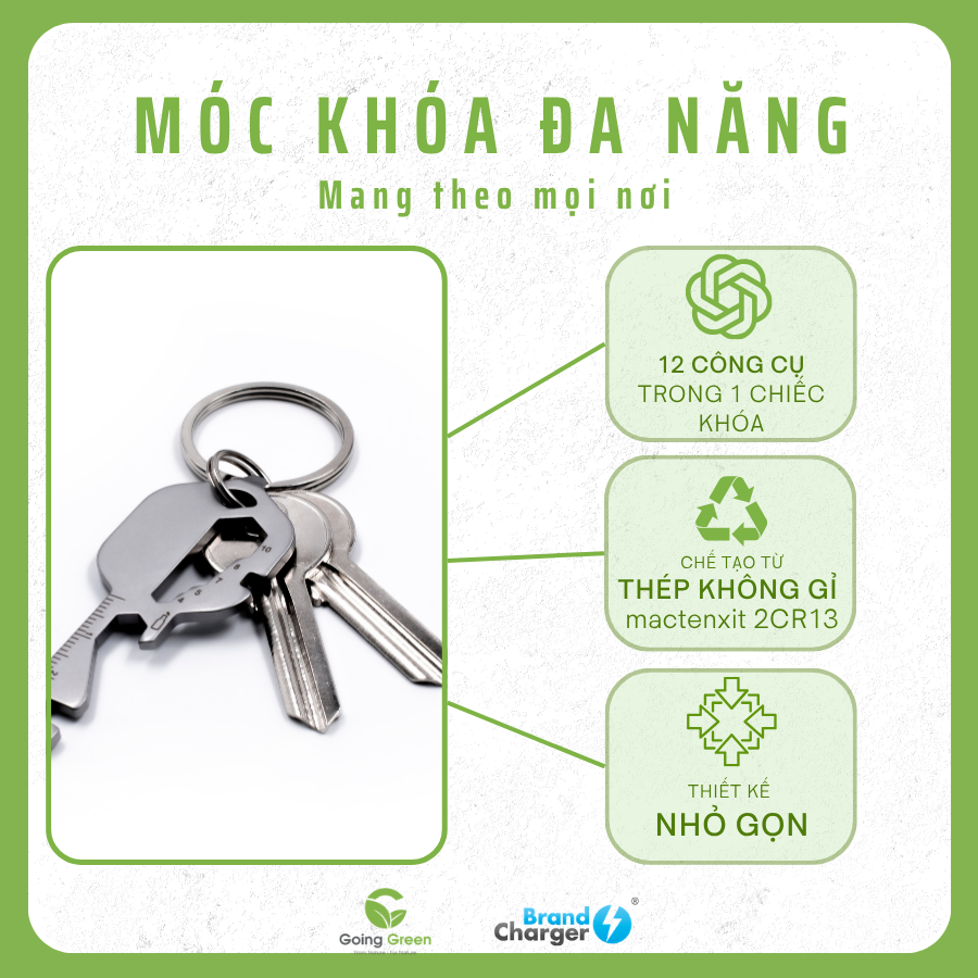 Móc khóa đa năng BrandCharger Kee