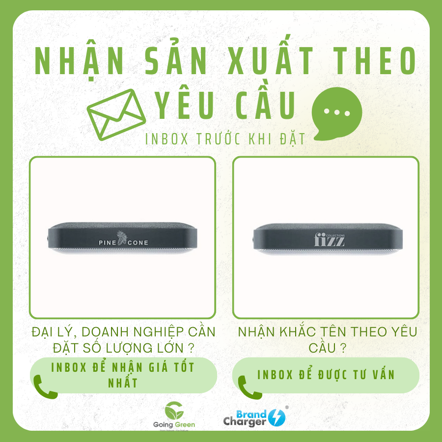 Loa Không Dây Nano BrandCharger – Siêu Mỏng, Âm Thanh Lớn, Da Vegan