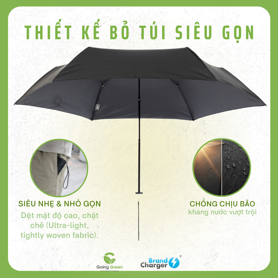 Ô cầm tay BrandCharger nhỏ gọn Vireo Air