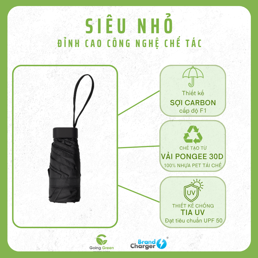 Ô cầm tay BrandCharger nhỏ gọn Vireo Mini