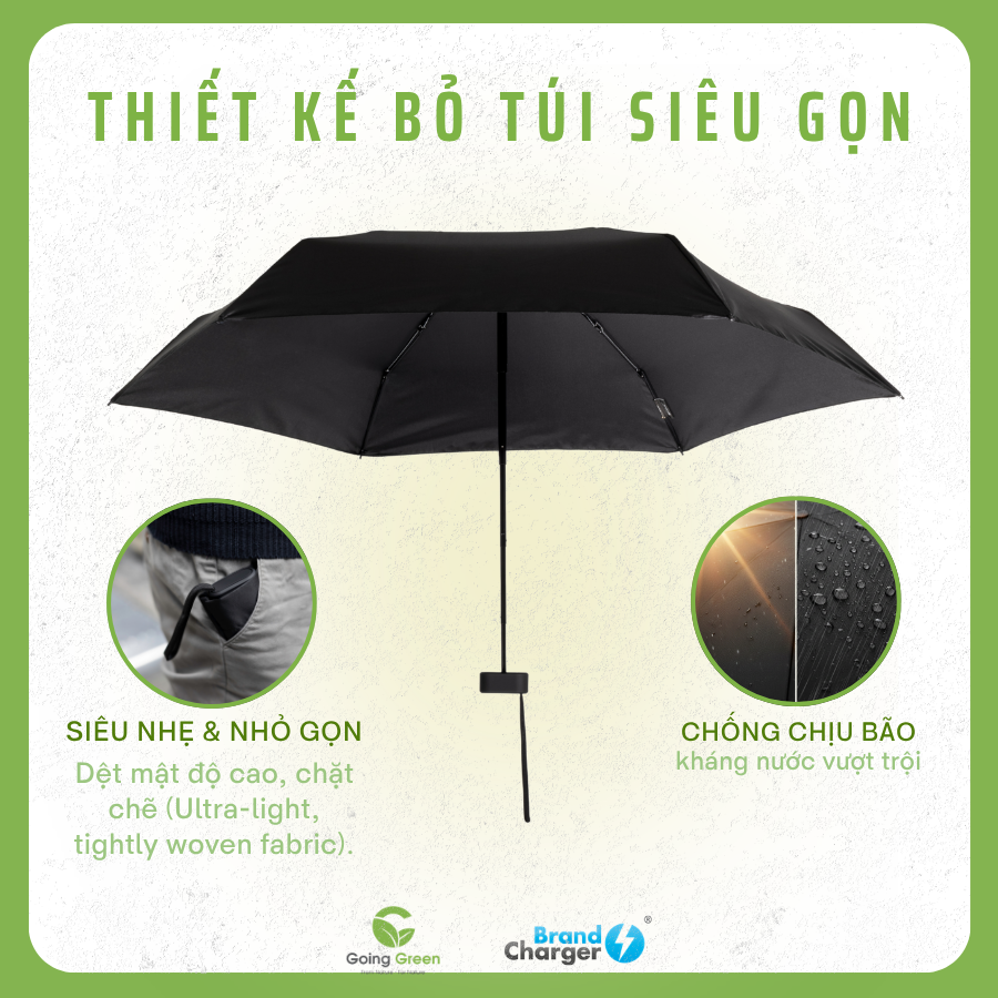 Ô cầm tay BrandCharger nhỏ gọn Vireo Mini