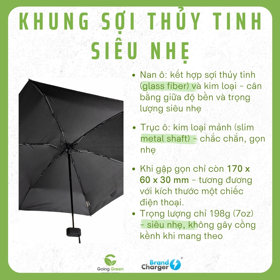 Ô cầm tay BrandCharger nhỏ gọn Vireo Mini