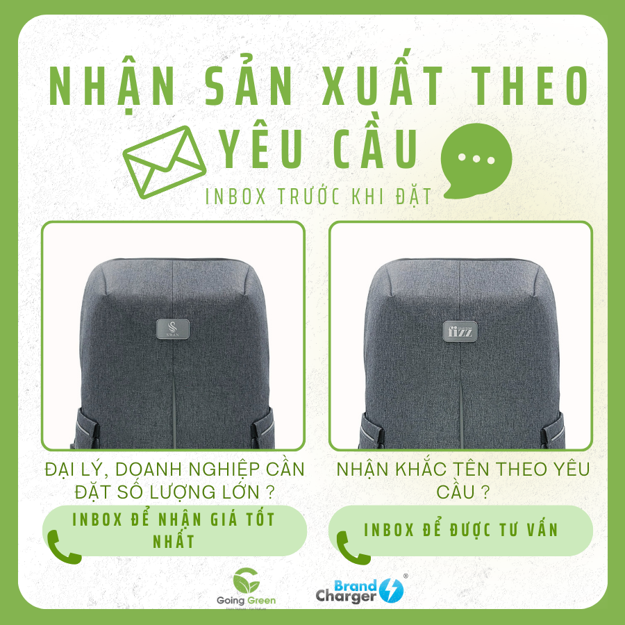 Balo Brandcharger chống trộm tuyệt đối Phantom