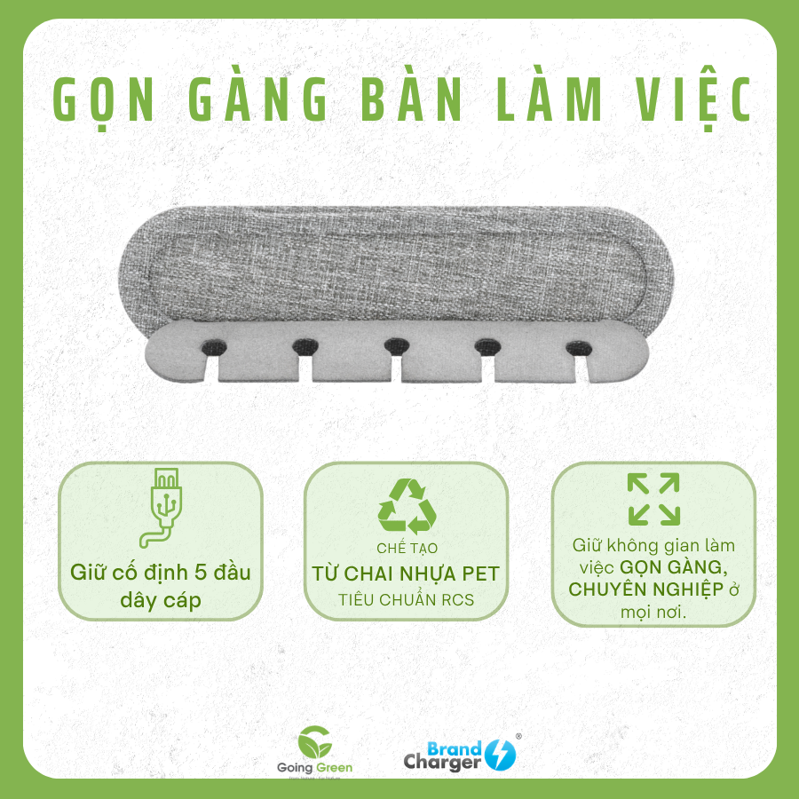 Phụ kiện sắp xếp dây cáp BrandCharger Cabledock
