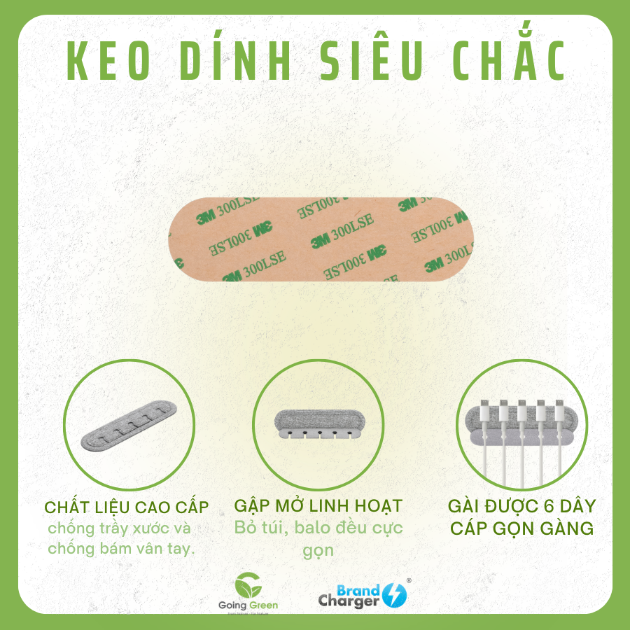Phụ kiện sắp xếp dây cáp BrandCharger Cabledock