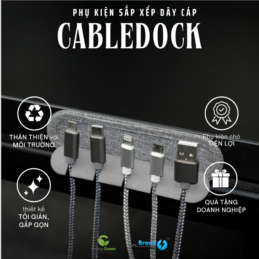 Phụ kiện sắp xếp dây cáp BrandCharger Cabledock