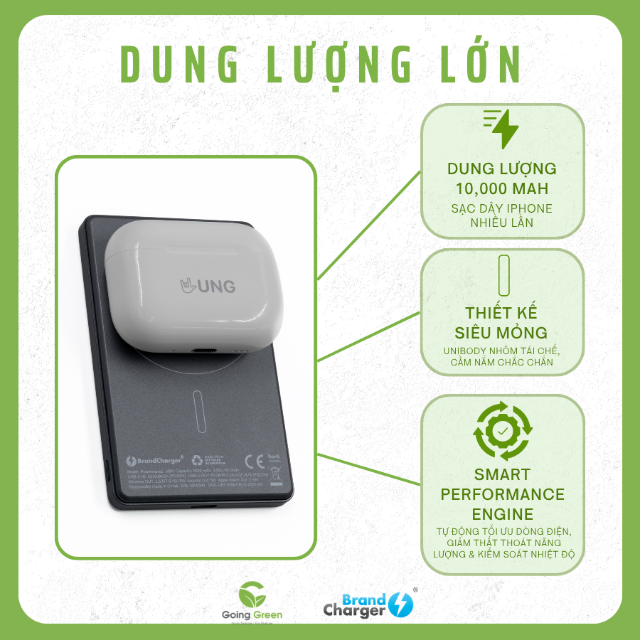 Pin Sạc Dự Phòng BrandCharger Powerwave 2 10000