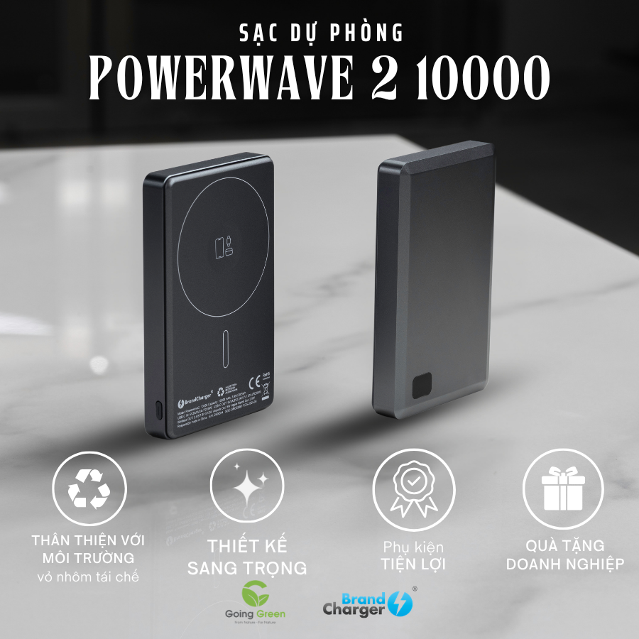 Pin Sạc Dự Phòng BrandCharger Powerwave 2 10000