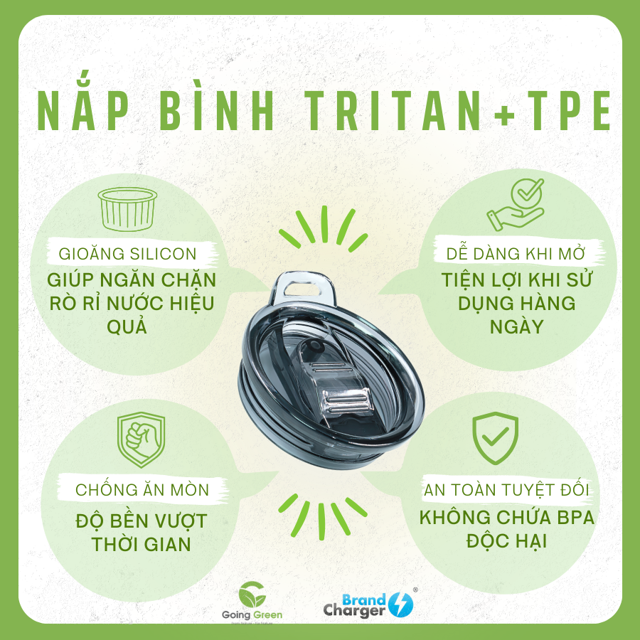 Quà Tặng Doanh Nghiệp Bình Giữ Nhiệt 2 Trong 1: Vortex Calix Eco + Nắp Hydroboost