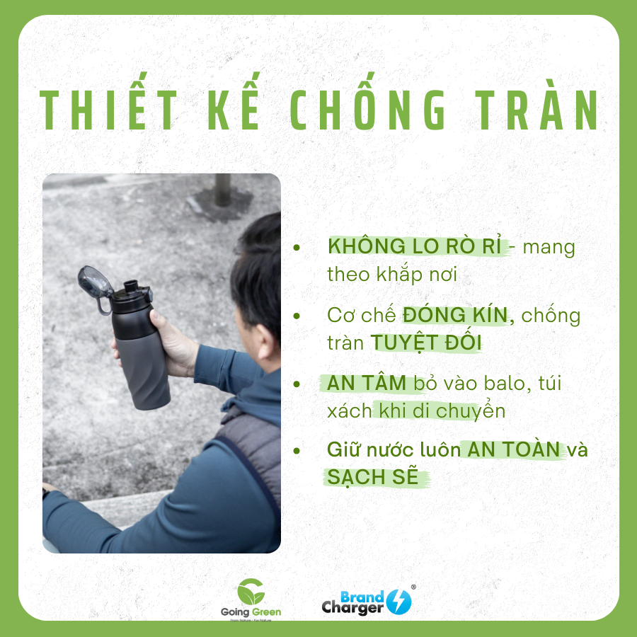 Quà Tặng Doanh Nghiệp Bình Giữ Nhiệt 2 Trong 1: Vortex Calix Eco + Nắp Hydroboost
