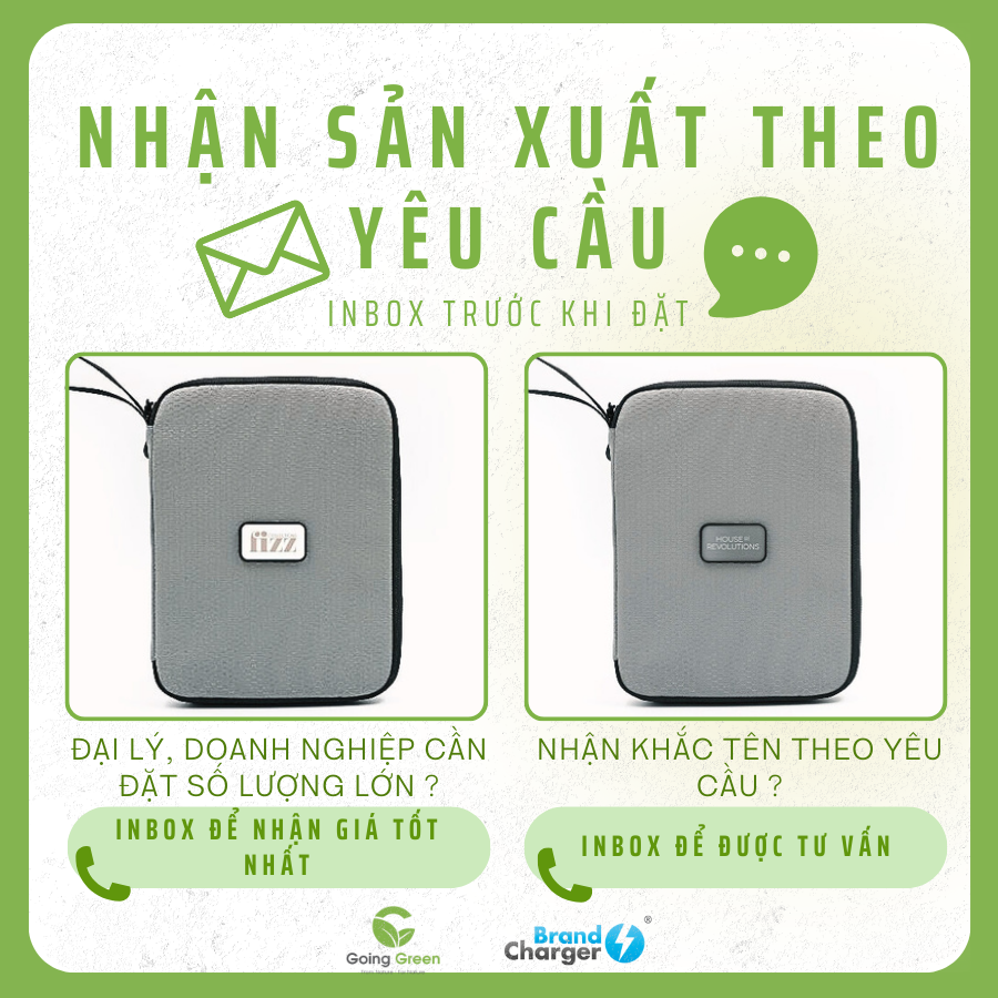Túi Đựng Phụ Kiện Rover Eco BrandCharger – Tái Chế, Chống Thấm