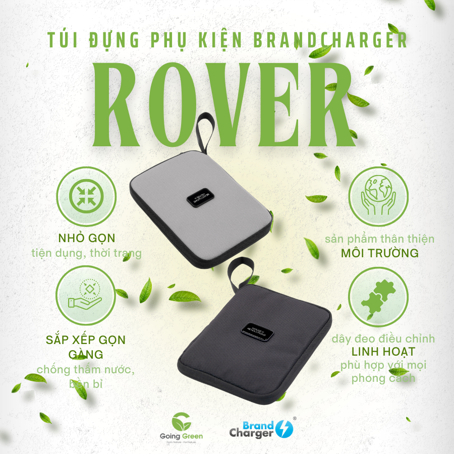 Túi Đựng Phụ Kiện Rover Eco BrandCharger – Tái Chế, Chống Thấm