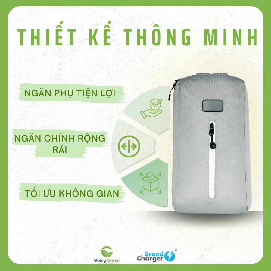 Túi thể thao xếp gọn tiện lợi Brandcharger Sling