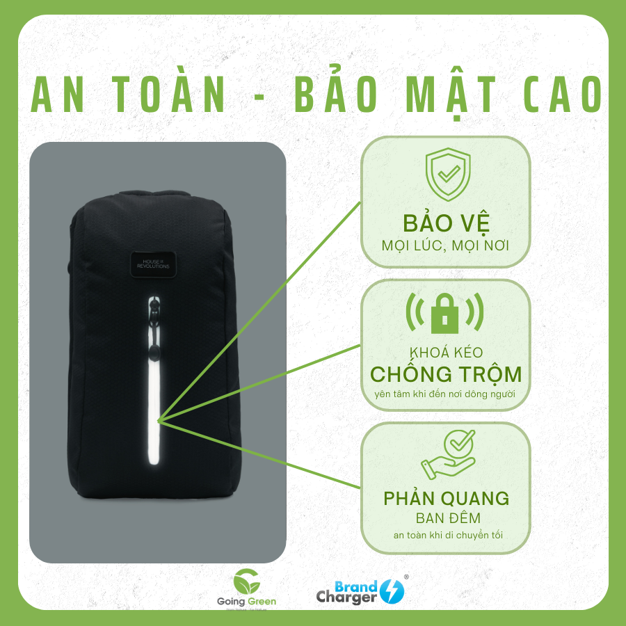 Túi thể thao xếp gọn tiện lợi Brandcharger Sling