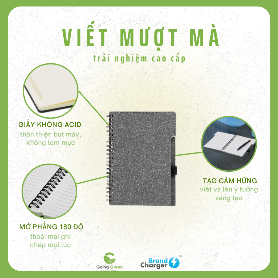 Sổ tái chế BrandCharger Noty Papyr