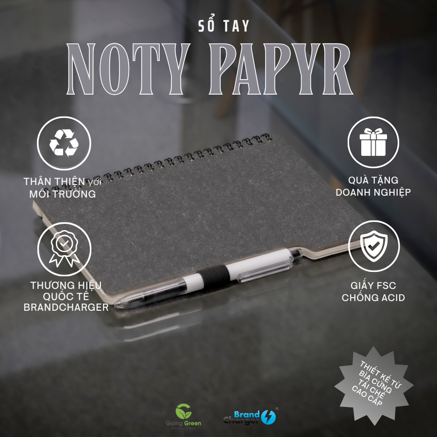 Sổ tái chế BrandCharger Noty Papyr