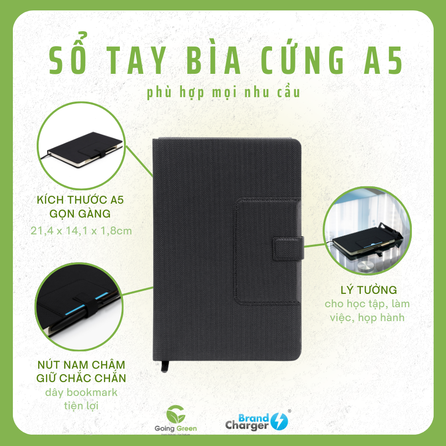Sổ tái chế cao cấp BrandCharger Noty Deluxe Eco
