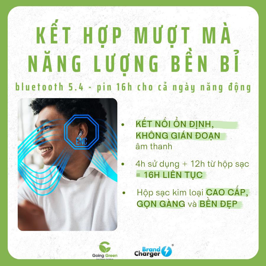 Tai nghe Aria BrandCharger chính hãng | Âm thanh cao cấp – Thiết kế hiện đại